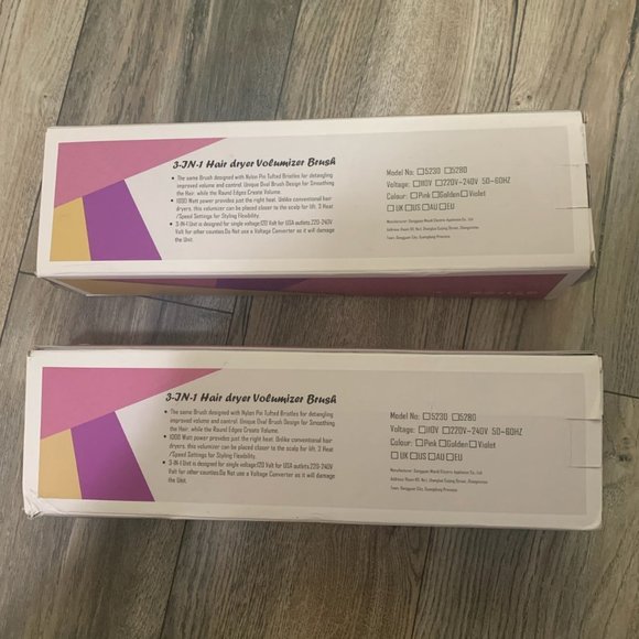 NWT 3-IN-1 HOT AIR MULTIFUNCTIONAL HAIR DRYER BRUSH - Picture 8 of 9